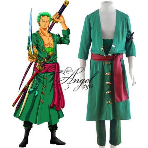 Aniem ONE PIECE Roronoa Zoro Costume Cosplasy Halloween Party Suit