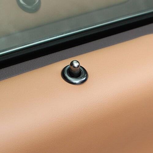 Car Door Bolt Decoration Cover Sticker Interior Protection Accessories For Lexus 2018-2020 ES200 ES260 ES300 ES350 Car Styling