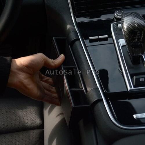 For Porsche Panamera 2017-2018 Interior Front Side Door Storage Box Holder 2pcs car accessories
