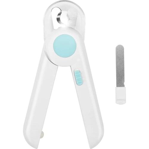 Cat Dog Nail Clippers and Trimmer, Pet Nail Clippers with LED Light to Avoid Over-Cutting, Nail File & Razor