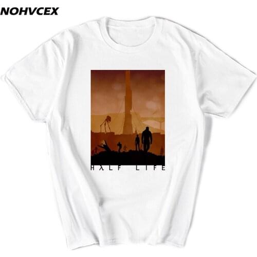 New Summer Fashion Half Life 3 T Shirt Men Cotton Printed Clothing With Short Sleeve