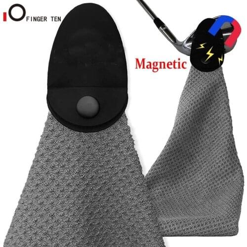 New Deluxe Magnetic Golf Towel Waffle Microfiber for Cleaning Clubs and Golf Balls Sticks to Golf Cart or Clubs