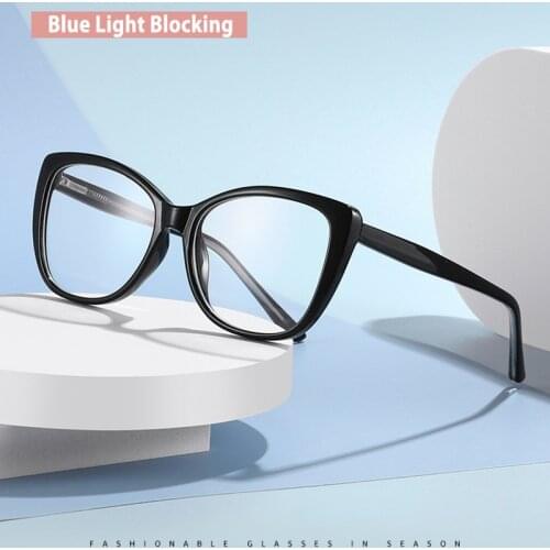 Prescription Glasses Frame for Men and Women Full Rim Glasses Full Rim Cat-Eye Optical Spectacles Plastic Eyewear Rx-able