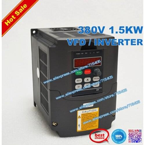 AC 380v 1.5kw VFD Variable Frequency Drive VFD Inverter for spindle motor speed control