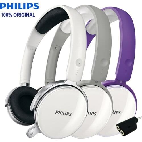 Philips SHM7110U Professional Stereo Headphone 2 Meters Long Line with Microphone for Xiaomi MP3 Official Verification