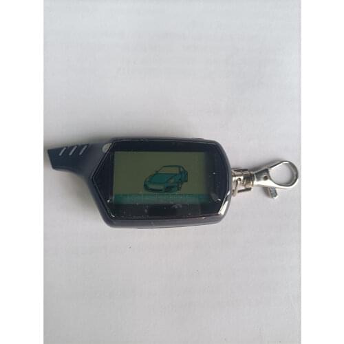 2-way B9 LCD Remote Control Keychain for Russian Vehicle Security Car Alarm System Twage Starline B9 Key Chain Fob Engine Start