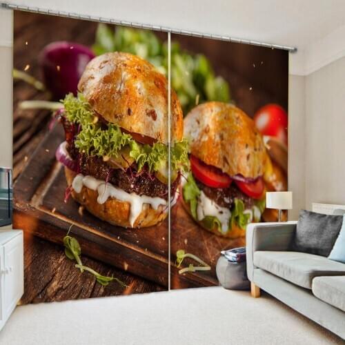 Custom 3d curtains restaurant curtains 3D Blackout Curtains For Living room Bedding room Drapes Cotinas para sala