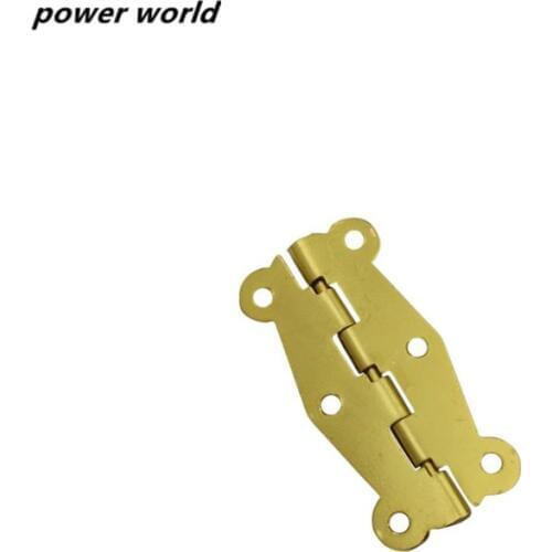 10pcs/lot 90 degree long butterfly lace fold 2 inch Iron plating hinge box hinge For Furniture Hardware