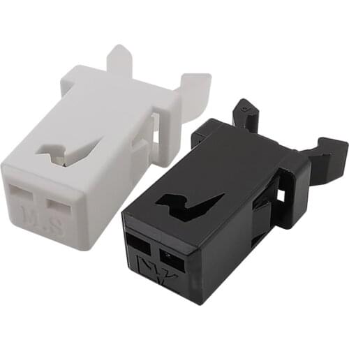 10Pcs Plastic PR-001 Small Door Lock Switch Lock for Trash Can MS Air Conditioner Set Top Box TV EVD DVD Door Cover Black White