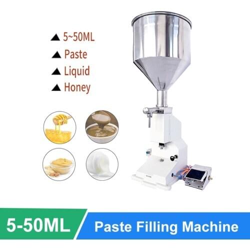 5-50ml Quantitative Pneumatic Paste Filling Machine Cream Shampoo Honey Liquid Paste Filling Machine
