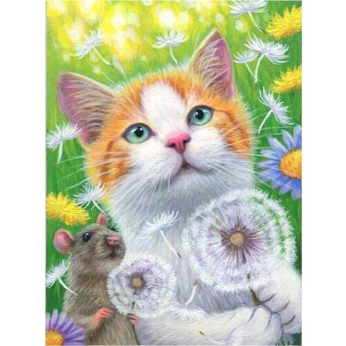 5D diamond painting full diamond new animal cat diamond mosaic embroidery decoration home decoration