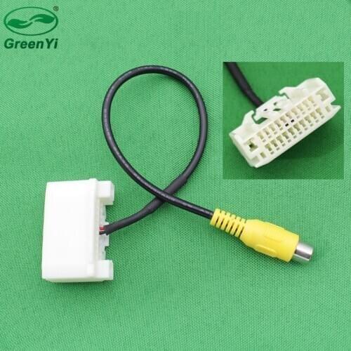 GreenYi Car Rear View Camera RCA Plug to Original Reverse Convert Video Adapter For Jeep Compass Wrangler Rubicon Patriot