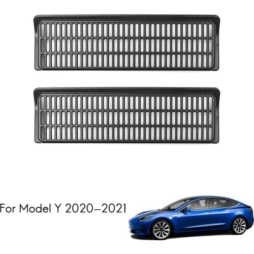 2Pcs Car Air Outlet Cover for Tesla Model Y 2020 2021 Under Seat Air Vent Anti-Blocking Dust Cover Accessories