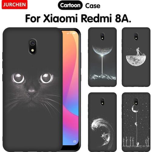 JURCHEN Case For Xiaomi Redmi 8A Silicone Case For Xiomi Redmi 8 A Soft C Cover For Xiaomi Redmi 8A Phone Case Cartoon Cute 6.22