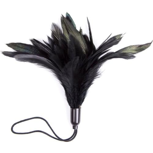 Black Flirting Feather Tickled Sex Toys For Couples Women Bdsm Bondage Restraints Slave Adult Game