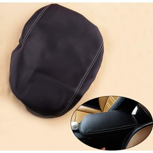 Car Black PU Center Armrest Surface Case Cover Decoration Fit For Lexus NX200 200t 300 300h 2015 2016 2017 2018 2019 2020