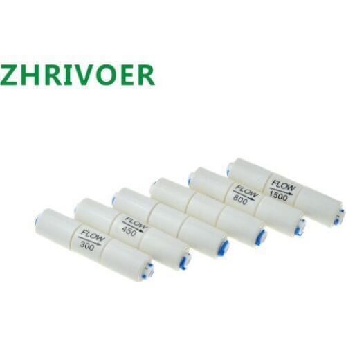 OD Hose Reverse Osmosis Quick Pipe Fittiing 300CC 450CC 800CC 1500CC RO Water System Waste Water Flow Regulater Restrictor 1/4"