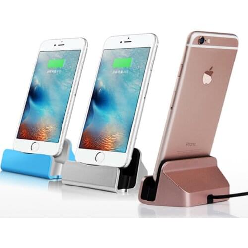 USB Data Charger Dock Stand Station Charging For iPhone 8 7 XR XS Xiaomi Redmi Note 10 Pro Huawei Android Phones Docking Station