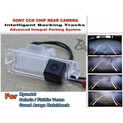 HD Car Rear View Camera For Hyundai Solaris / Fluidic Verna / Grand Avega Hatchback Reversing Parking Camera Night Vision CCD