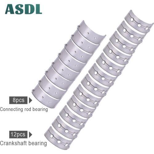 Motorcycle Engine Crankshaft Tile & Connect Rod Bearing Set STD +25 +50 +75 +100 For Honda CBR400 NC23 NC29 CB400SF CB-1 VFR400Z