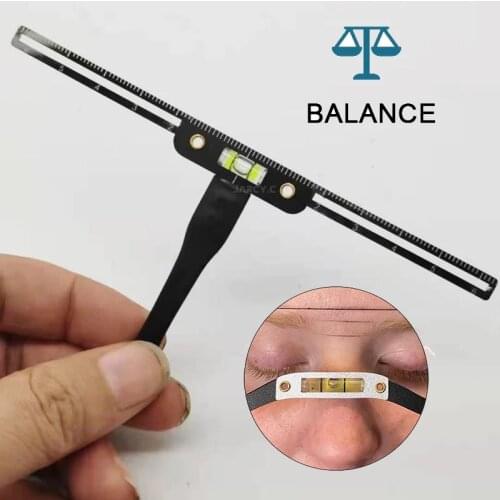 Microshading Eyebrow Tattoo Stencil Ruler Three-Point Positioning Reusable Template Eyebrow Makeup Tattoo Balance Measure Tool
