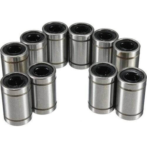 LM8UU 8mm Linear Ball Bearing Bush Steel for CNC Router Mill Machine