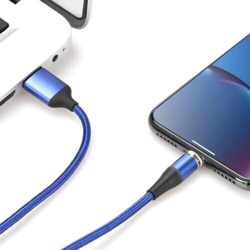Tutew Magnetic Cable Micro USB Type C For iPhone Lighting Cable 1M 3A Fast Charging Wire Type-C Magnet Charger Phone Cable