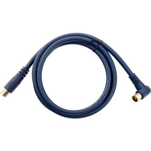 Oxygen Free Copper (OFC) Audiophile Antenna TV RF Male To Male Cable