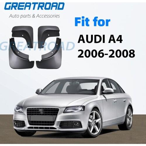 Set Molded Mud Flaps For Audi A4 B7 2006 2007 2008 Mudflaps Splash Guards Mud Flap Front Rear Mudguards Fender Accessories