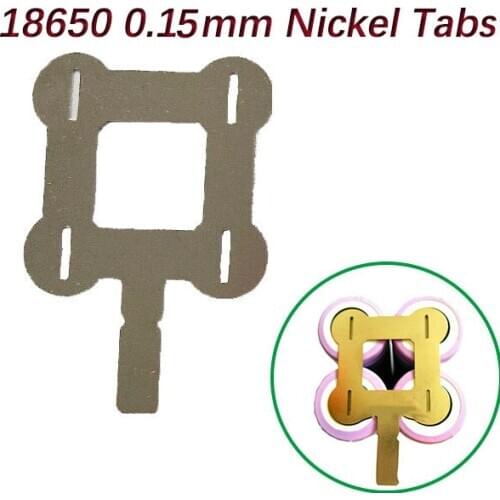 100PCS/LOT 18650 25mm long round ends 0.15mm SPCC welding nickel tab plated tab for 18650 batteries without holder