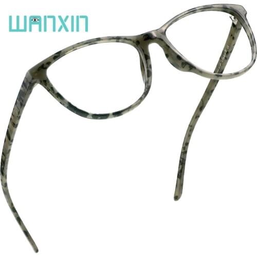 WANXIN Blue Light Blocking Glasses,Computer Reading Glasses,Oval Cat Eye Glasses