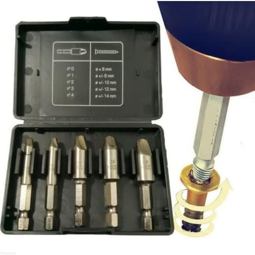 Premium Screw Extractor (5 Pcs) Original Quality -Easy Out 2