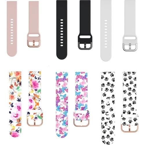 20mm Silicone Band Strap For Smart Watch DT88 PRO Y20 P8 P80 GW33 Smartwatch Wristband