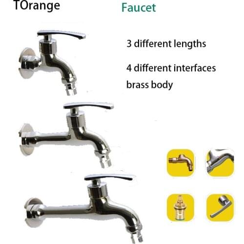 1/2 inch washing machine faucet 3/4 inch drum joint quick opening ceramic valve core mop pool single cold quick opening faucet