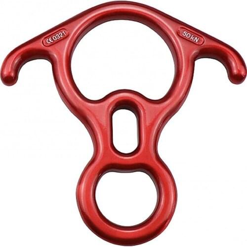 50KN Rescue 8 Shape Descender Gear Tool for Rock Climbing Training Aerial Yoga