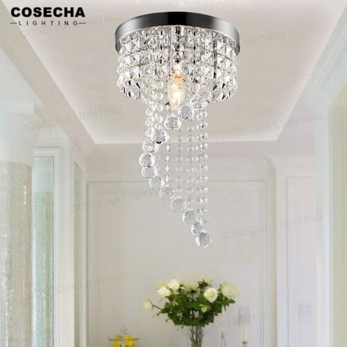 LED Crystal Ceiling Lamp Living Room Lighting Crystal Bedroom Aisle Corridor Entrance Light