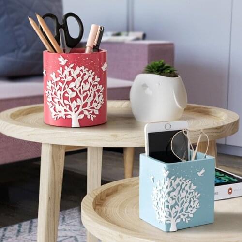 Fresh Snowflakes Embellished Makeup Brushes For Storing Student Stationery Multifunctional Pen Holder