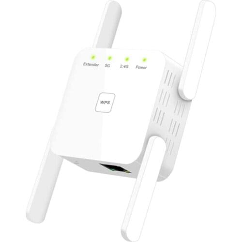 Wifi Amplifier 1200 Mbit / S Wifi Repeater 867 Mbit / S / 5 Ghz 300 Mbit / S (2.4 Ghz) Dual Band WPS Wireless