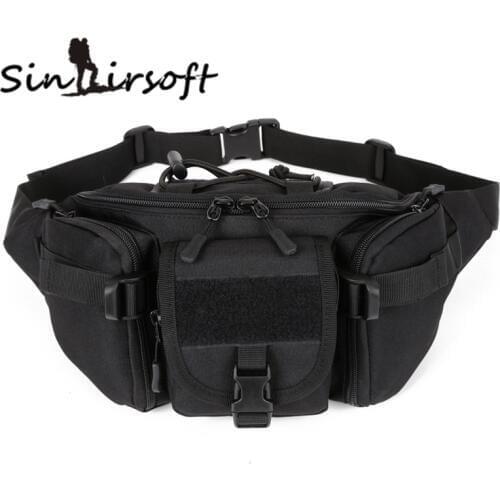SINAIRSOFT Tactical Molle Bag Waterproof Waist Fanny Pack Hiking Fishing Sports Hunting Waist Bags Camping Sport Bag Belt LY0022