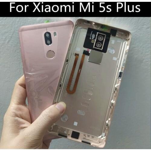 5.7" Back battery cover For Xiaomi Mi 5s Plus side Buttons Rear Housing Door Replacement Repair For Xiaomi Mi5s Plus