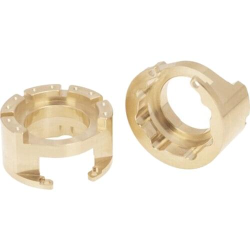 1 Pair Brass Counterweight Portal 76g for 1/10 TRX4 TRX6 RC Car