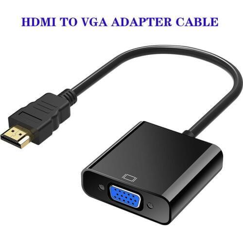 100pcs kphrtek 1080p HDMI Male to VGA Female Video Cable Cord Converter Adapter for PC HDTV DVD 100