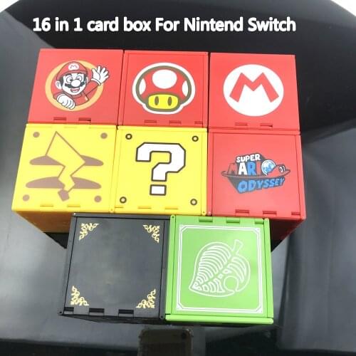16 in 1 For Nintend Switch Shockproof Game Cards Case NS Hard Shell Box for Nitend Switch Games Storage Accessories 2019