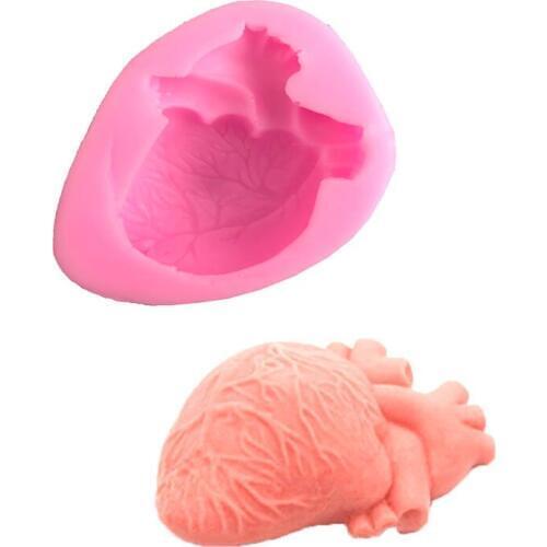 3D Heart Shaped Fondant Molds Diy Soap Mold Creative Candy Bar Chocolate Mold Kitchen Cake Decorating Tools