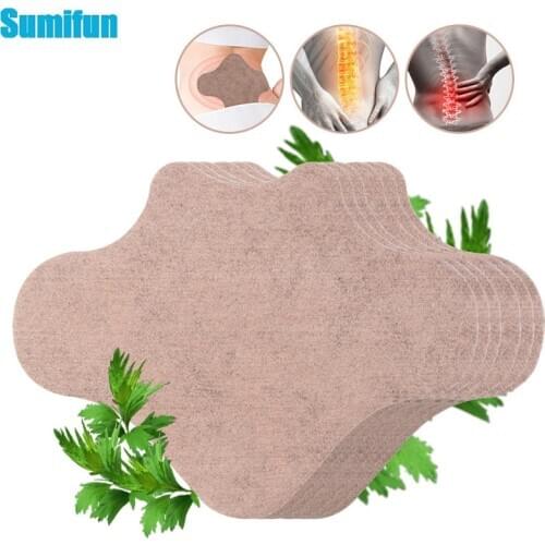 6Pcs Lumbar Medical Plaster Arthritis Moxibustion Stickers Back Pain Patch Self-heating Wormwood Pain Relief D2525