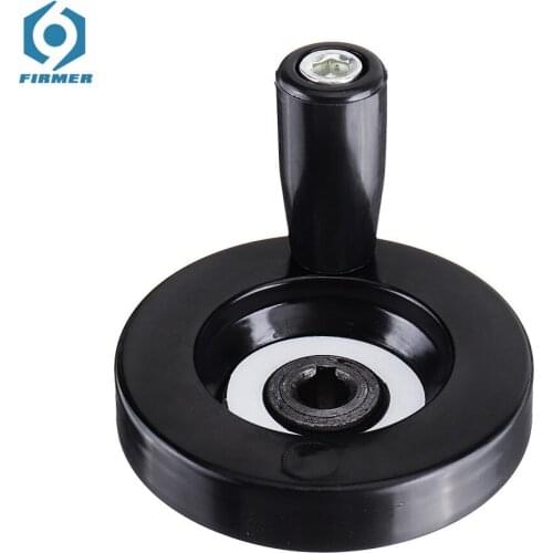 SANNO 8x63mm Plastic Metal Handwheel with Rotating Handle Machinery Parts Fit For Milling Machines Lathes Grinding Machines