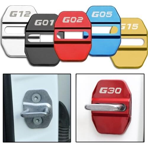 Car styling Door Lock Decoration Protection Cover emblem case for BMW G01 G02 G05 G06 G07 G08 G12 G15 G30 accossories 4pcs/set