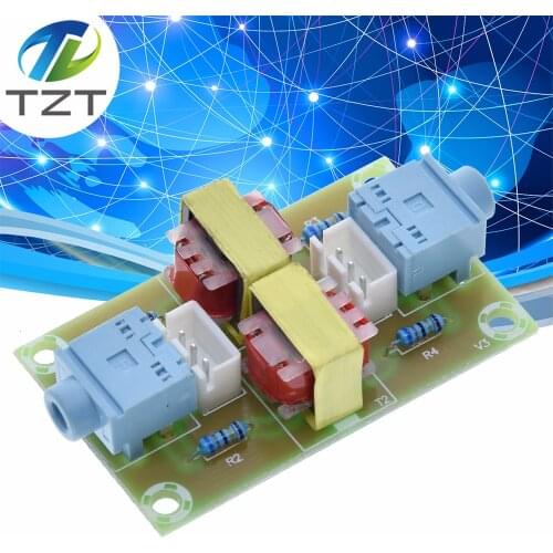 XH-M372 Stereo /Audio Isolator Vehicle Common Ground Suppression Interference Noise Isolation Module Transformer Coupler