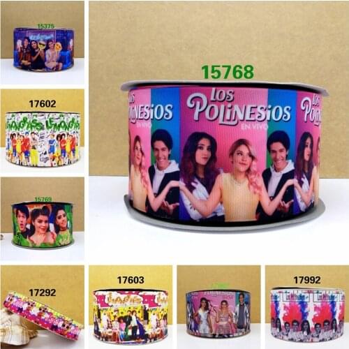 Free shipping 50 yard cartoon printed grosgrain ribbon 17992