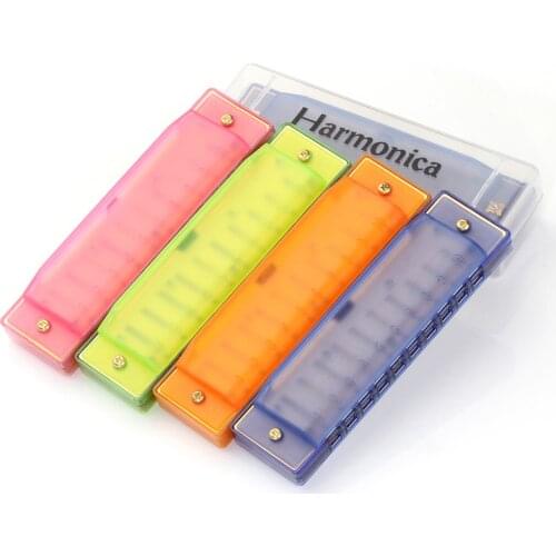 KONGSHENG 10 Hole Harmonica Kids Silver Blues Diatonic Harp for Children Musical Instrument Toy